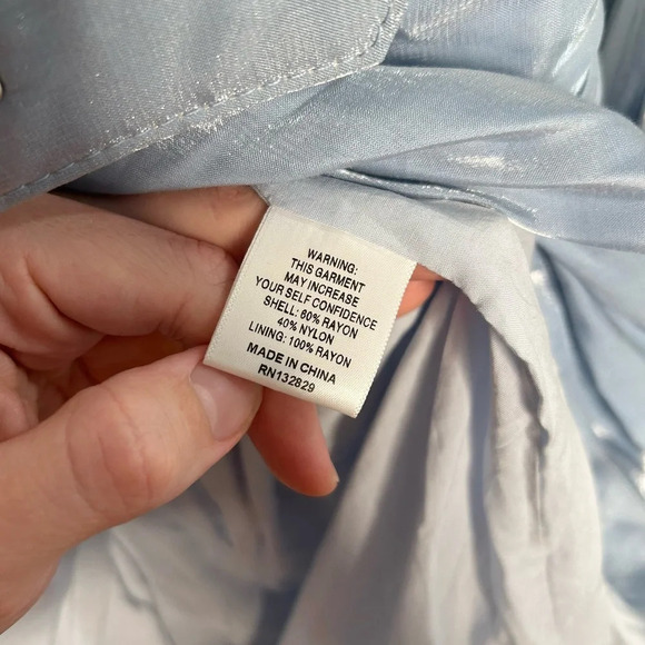 Song of Style x REVOLVE Tucker Mini Dress in Clearwater Blue XXS - Picture 8 of 10